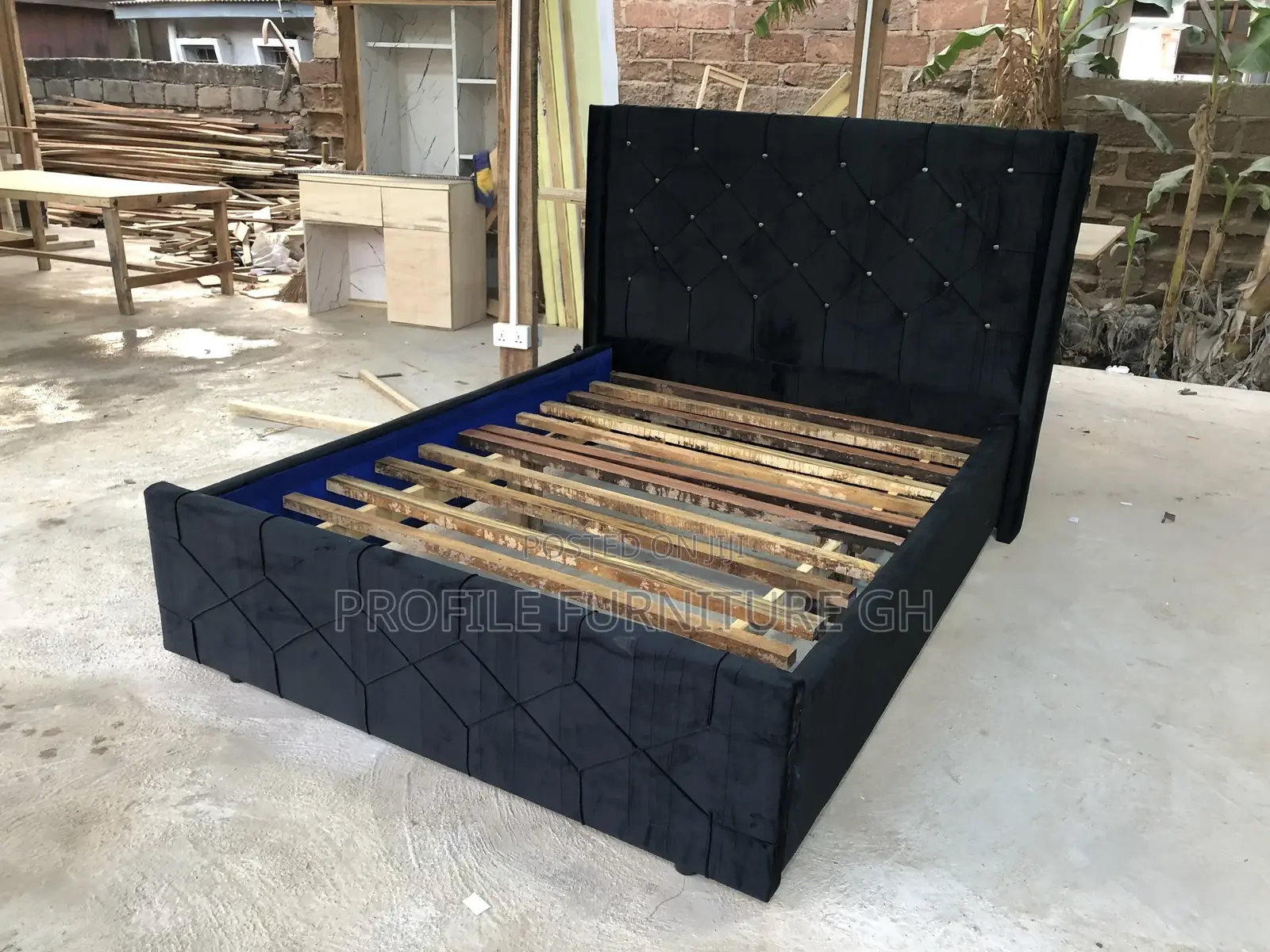 Double Black Bedframe// Fresh One
