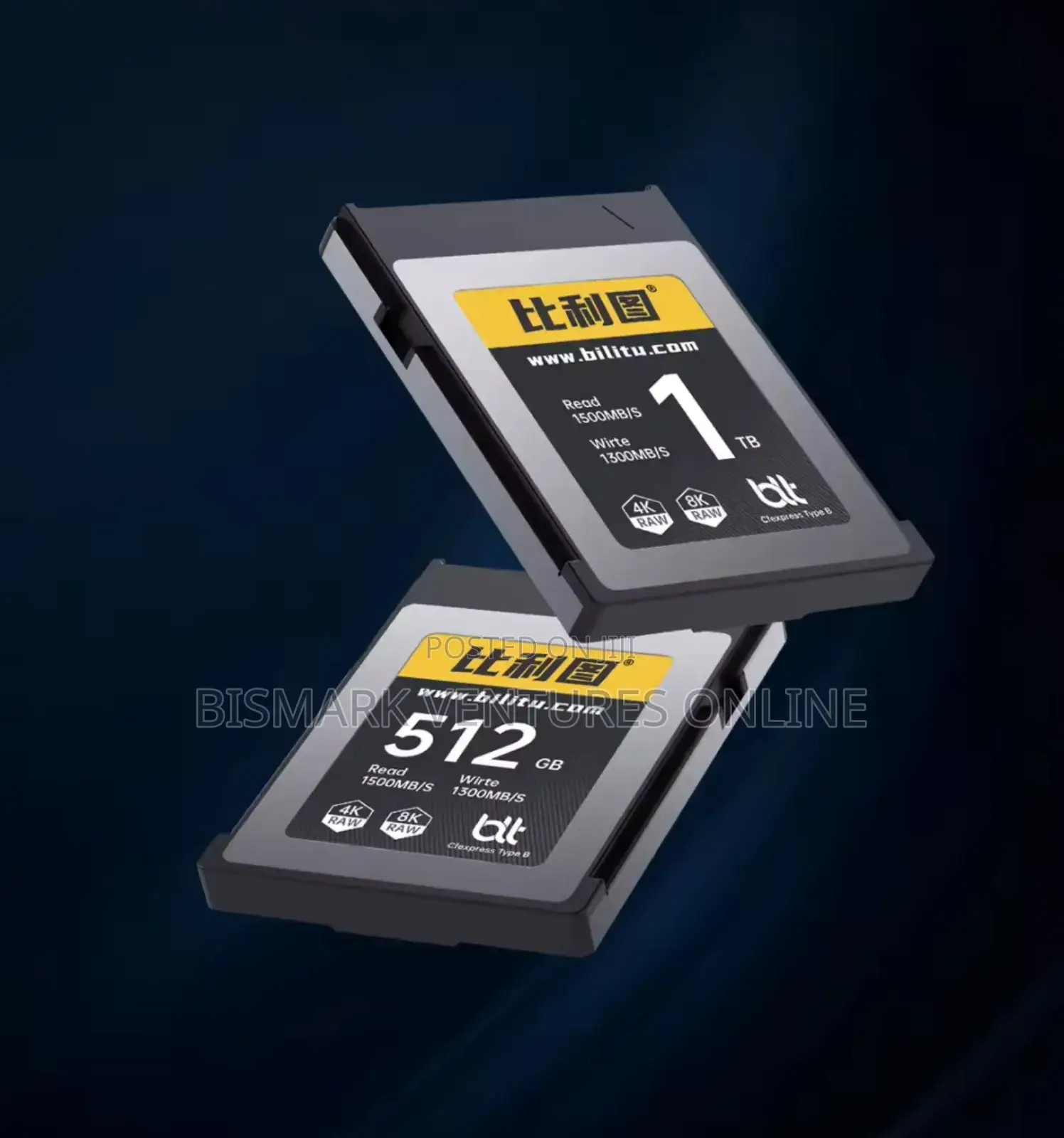 1 Tb Cfexpress Type B Memory Card for Cinema Cameras