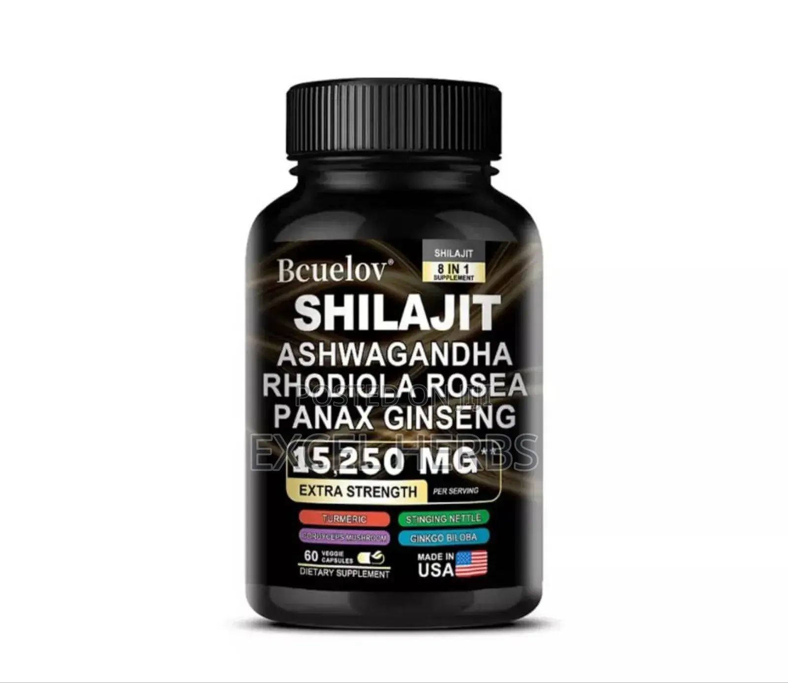 Shilajit Ashwagandha Rhodiola Rosea Panax Ginseng