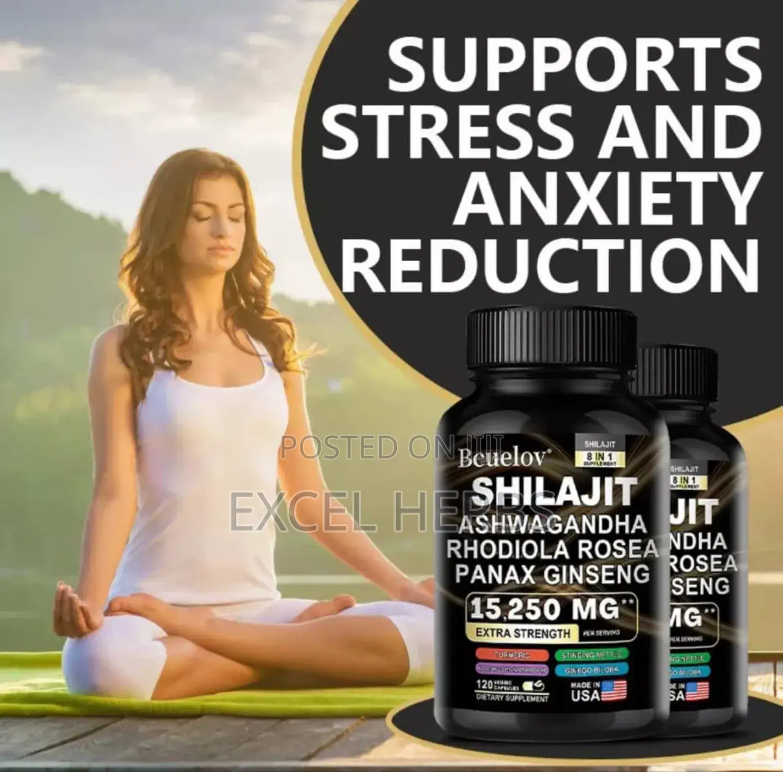 Shilajit Ashwagandha Rhodiola Rosea Panax Ginseng