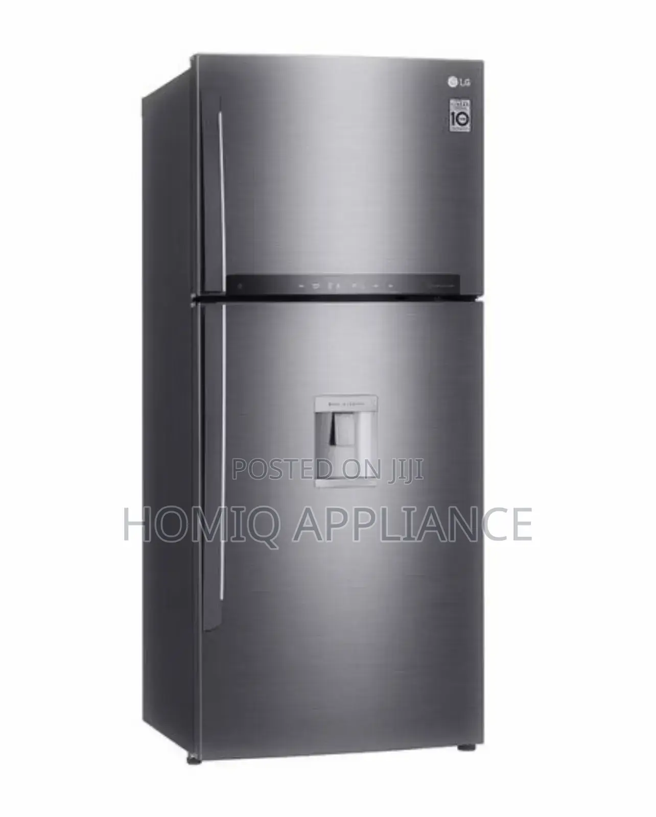 Lg Gl-C682hlcl 473l Double Door + Dispenser Fridge - Silver