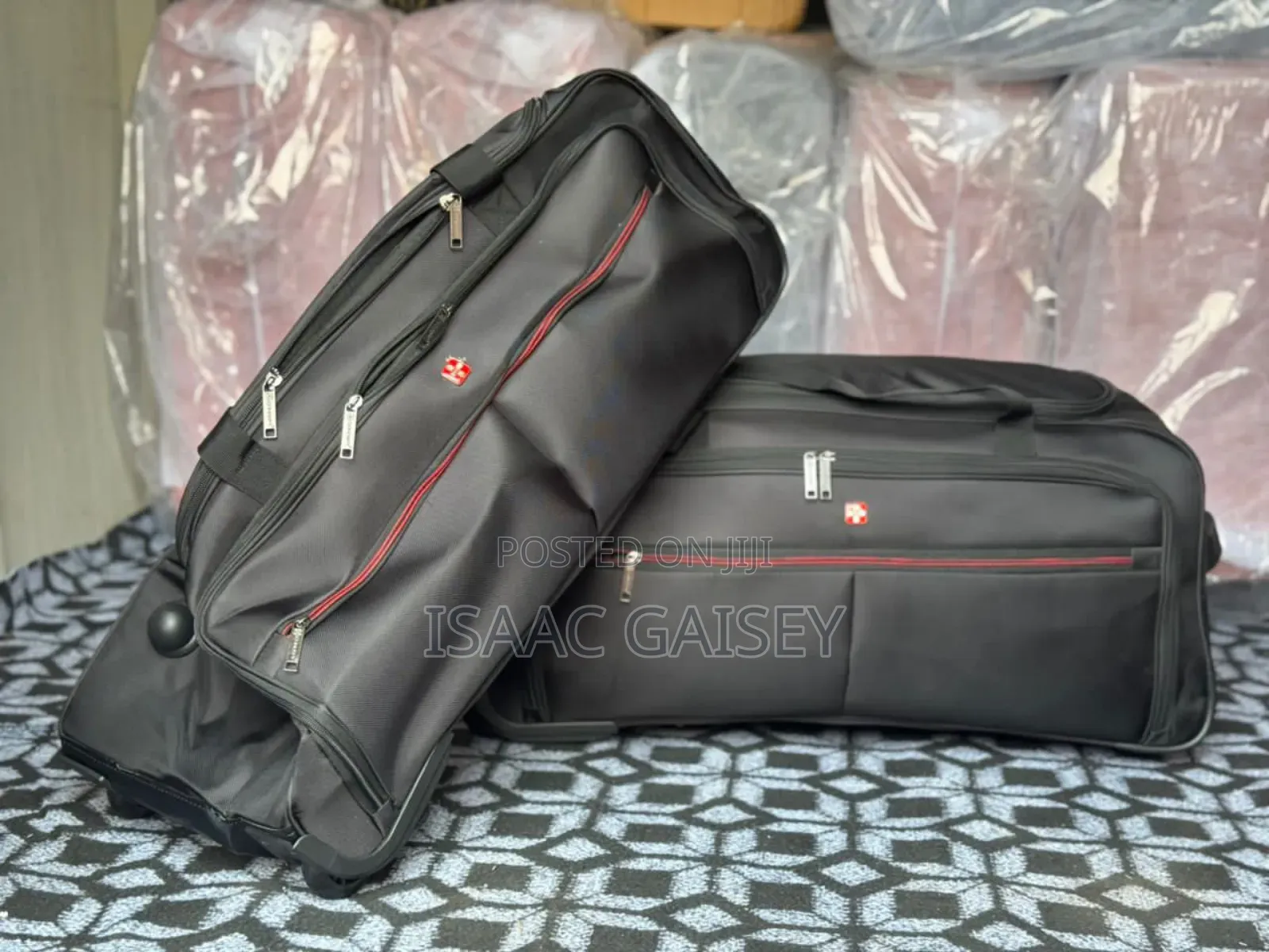 Two Set Quality Swiss Concept Duffel Trolling Travel Bags