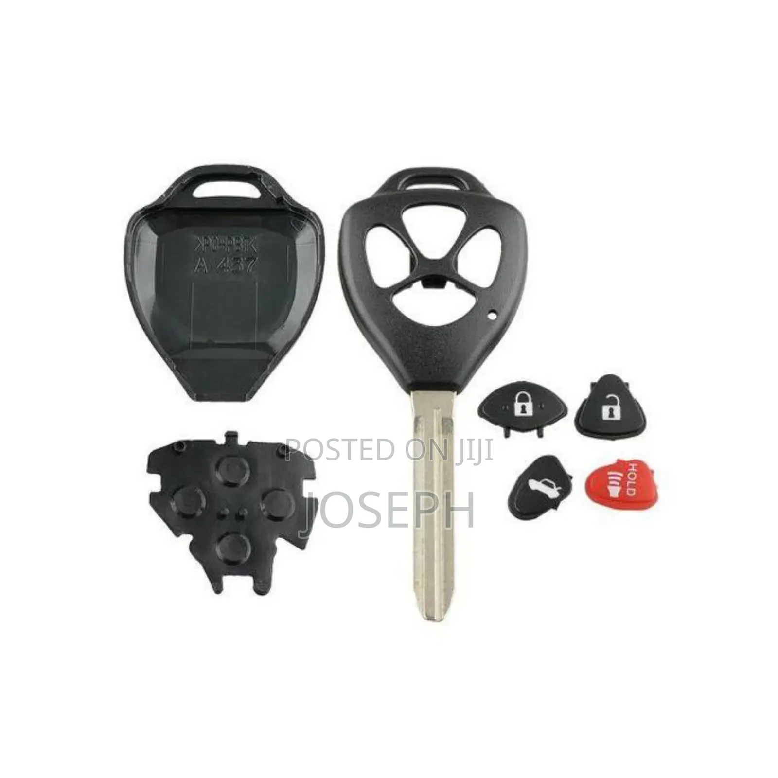Toyota 4 Button Key Shell X2