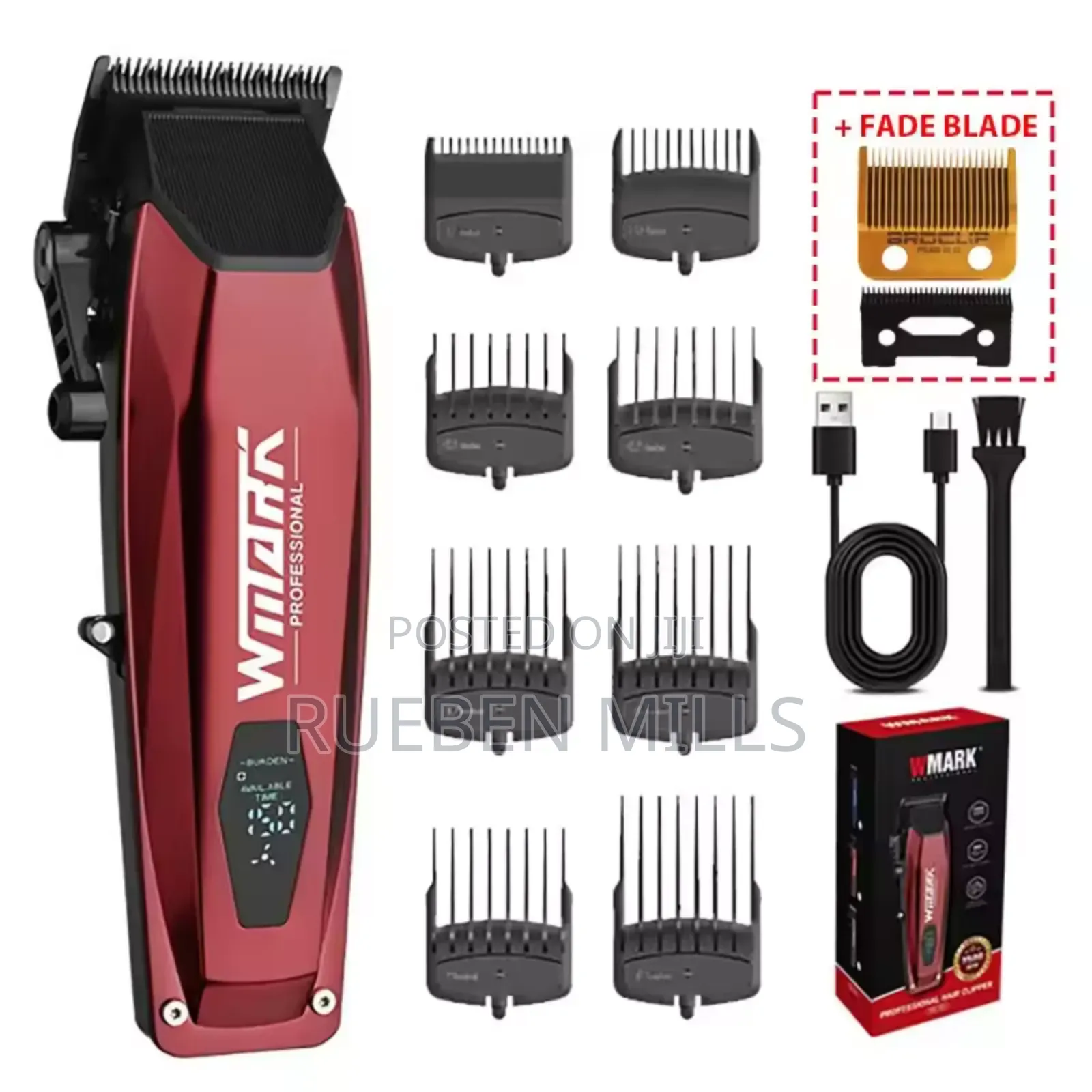 7500RPM Strong Motor Wmark NG-125 Cordless Barbering Machine