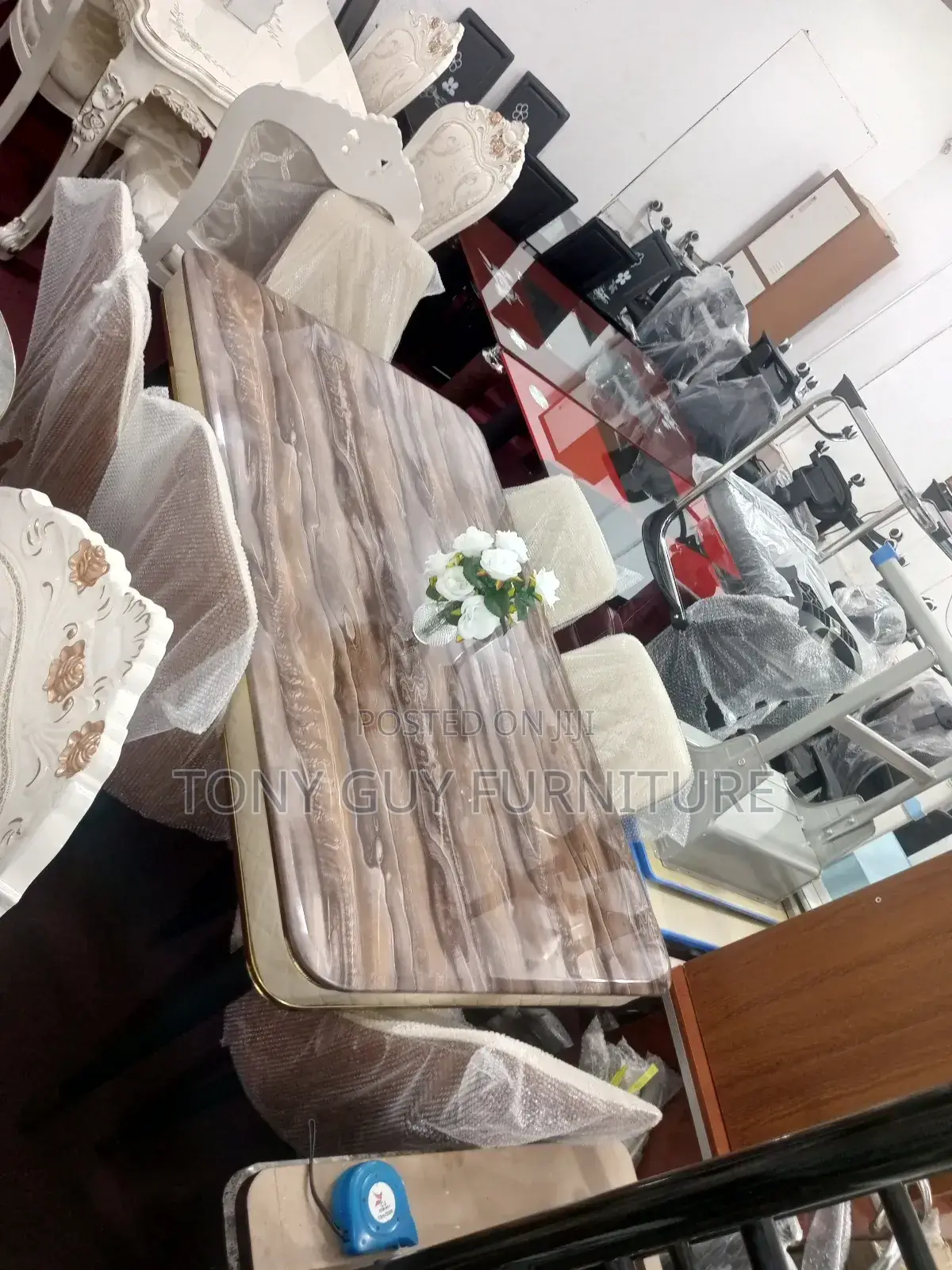 Glass Dining Set Available for Sale