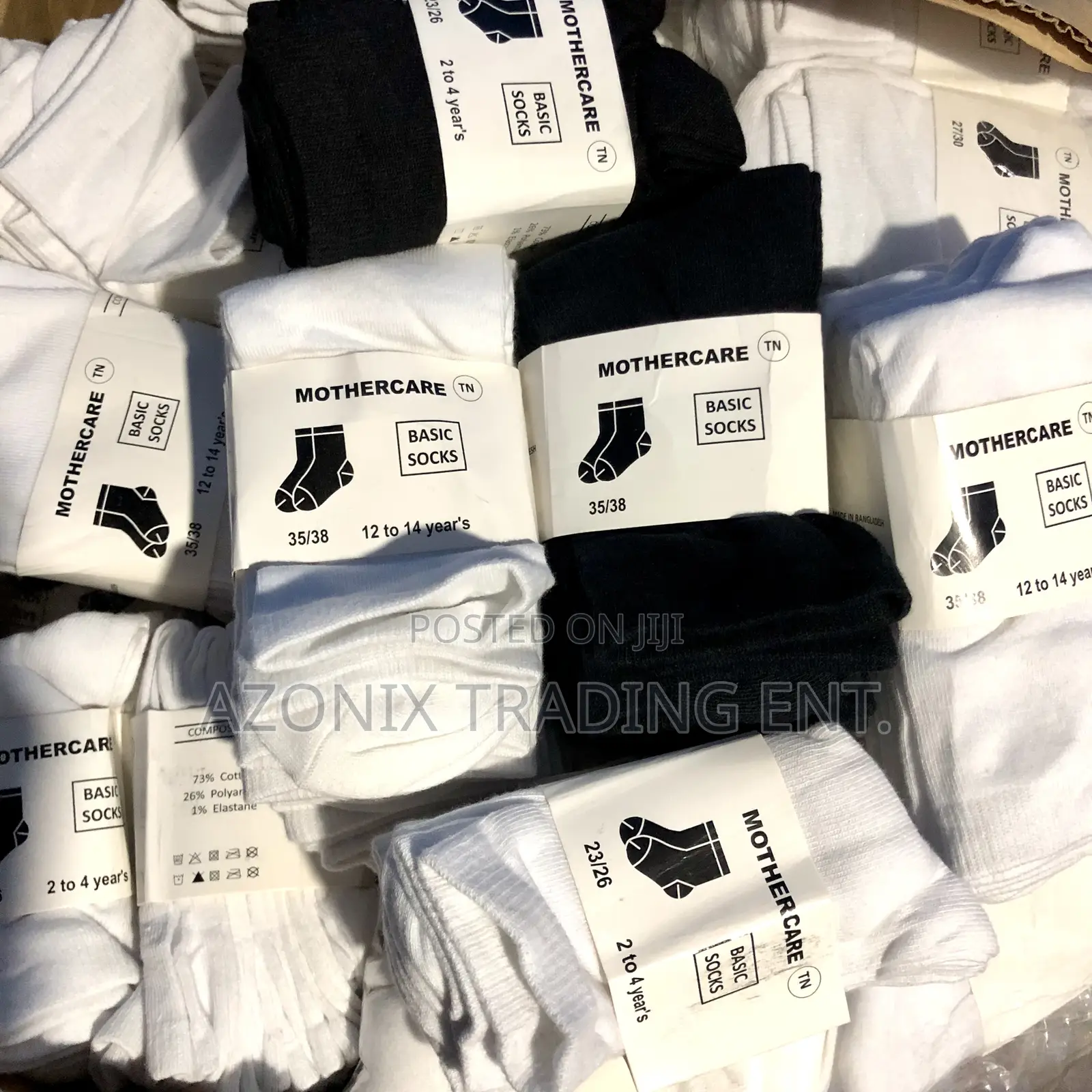 5pcs Kids/Adults Full Cotton Socks