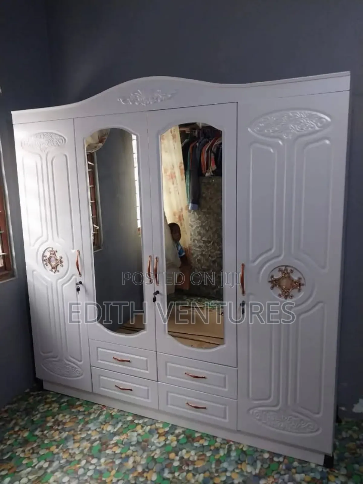 Four Doors Closet Wardrobe