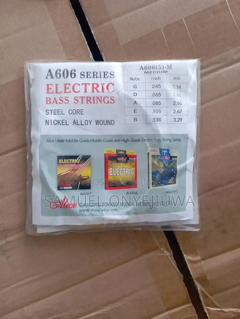 Bass Guitar Strings (5 in 1 Pack)