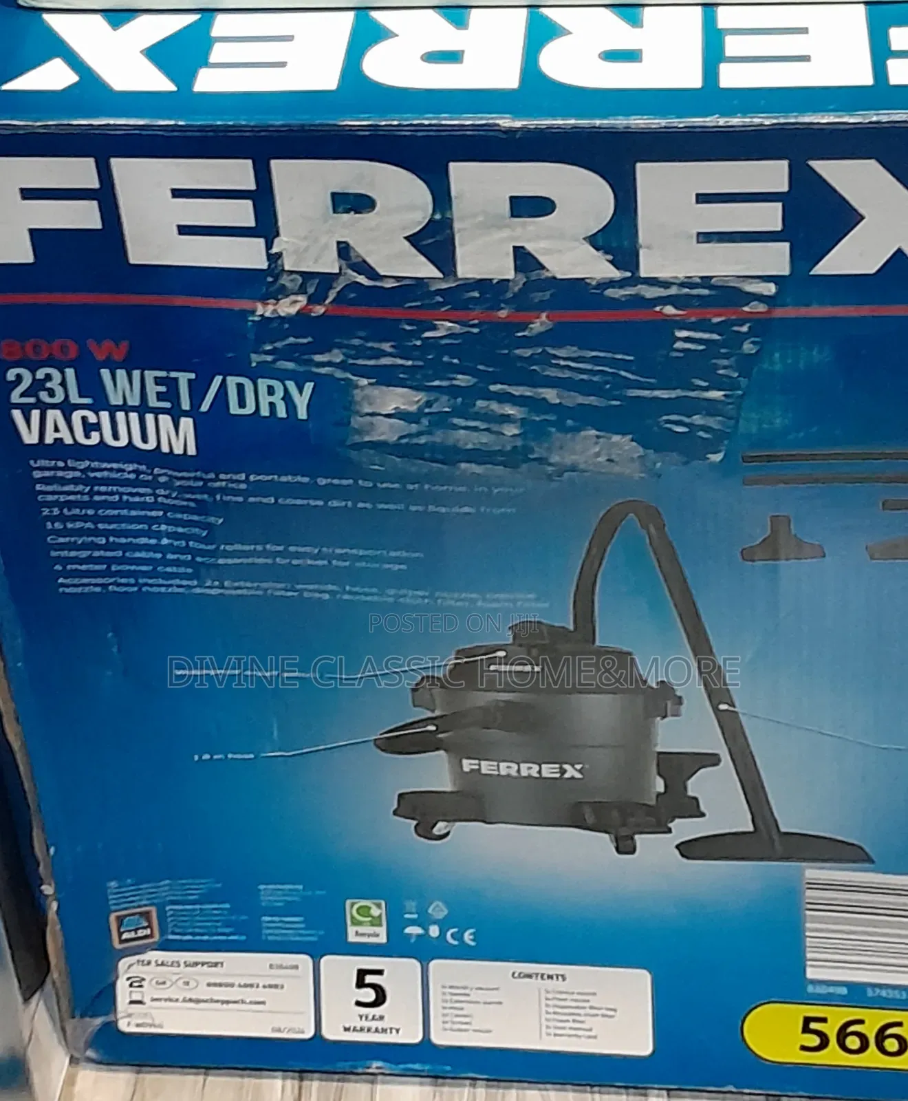 Ferrex 23lit Wet Dry Vacuum Cleaner