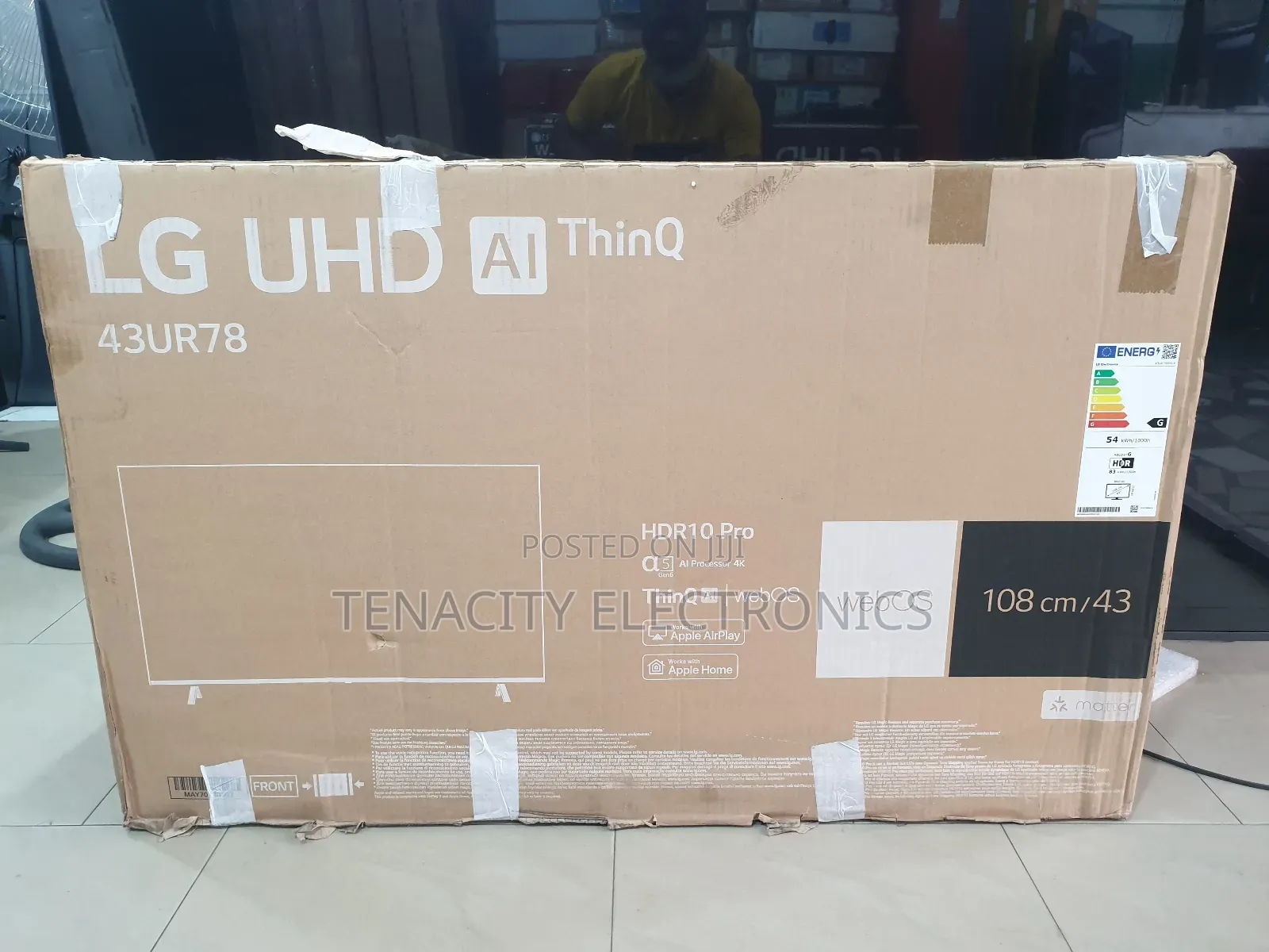 New LG 43"2023 Uhd HDR Smart Satellite TV