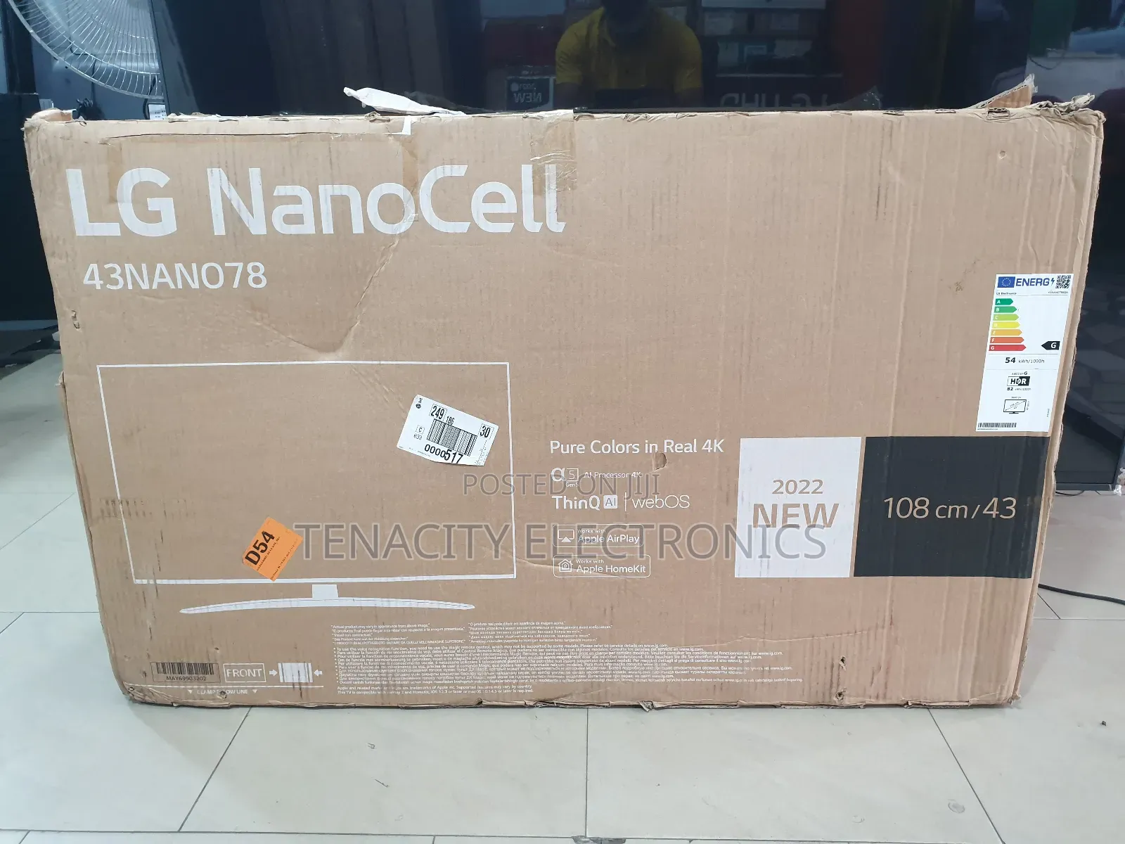 New 43"Nanocel Lg Uhd HDR Smart Satellite Tv