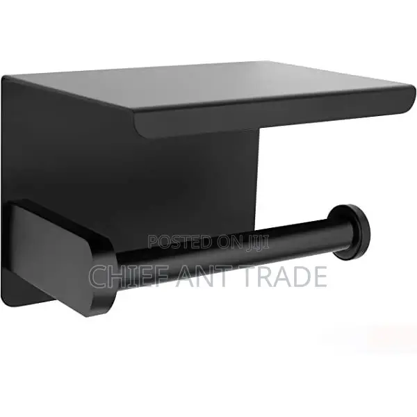 Toilet Tissue Holder. Black. .