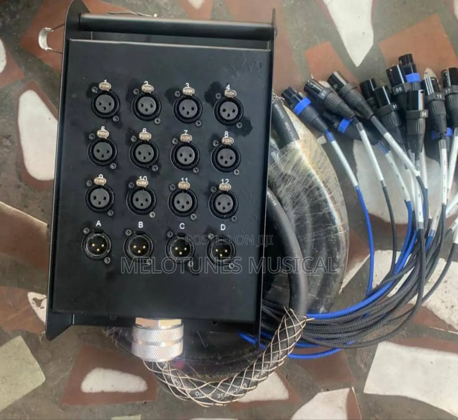 12channel 4output Stage Box/ Audiolink (30meters)
