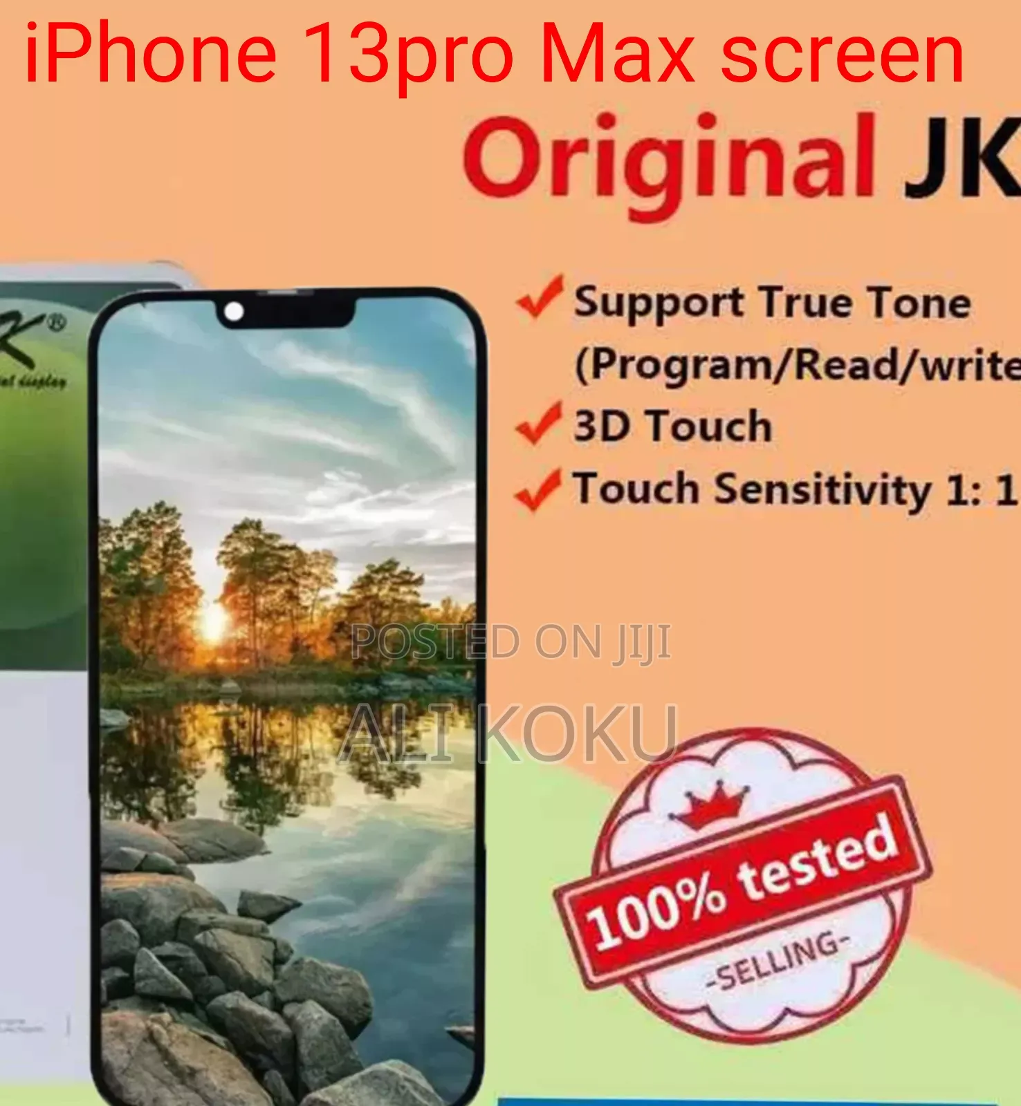 iPhone 13 Pro Max. Screen . Jk Original