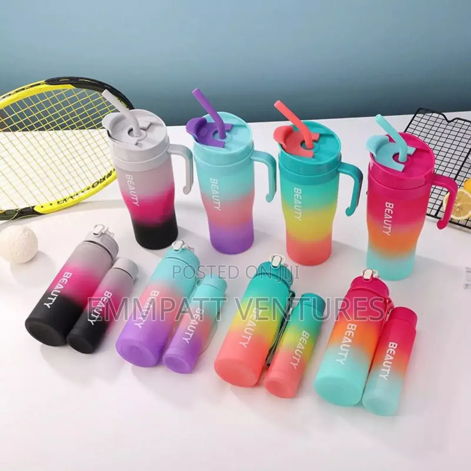 Water Bottle 2 Set and Insulated Stanley Cup