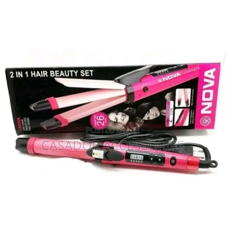 2 in 1 Straightener and Curler