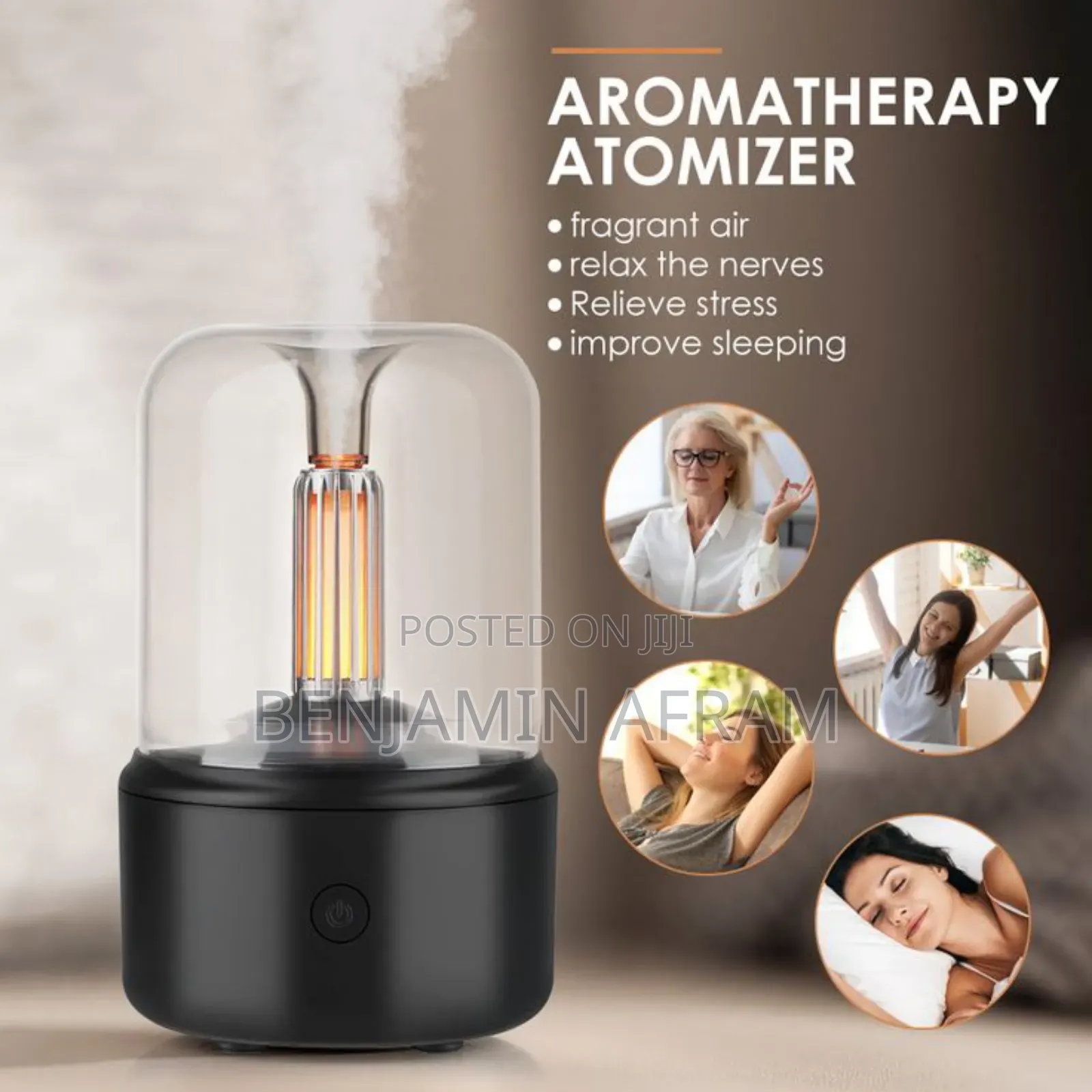 Candle Light Mist Diffuser Air Freshener