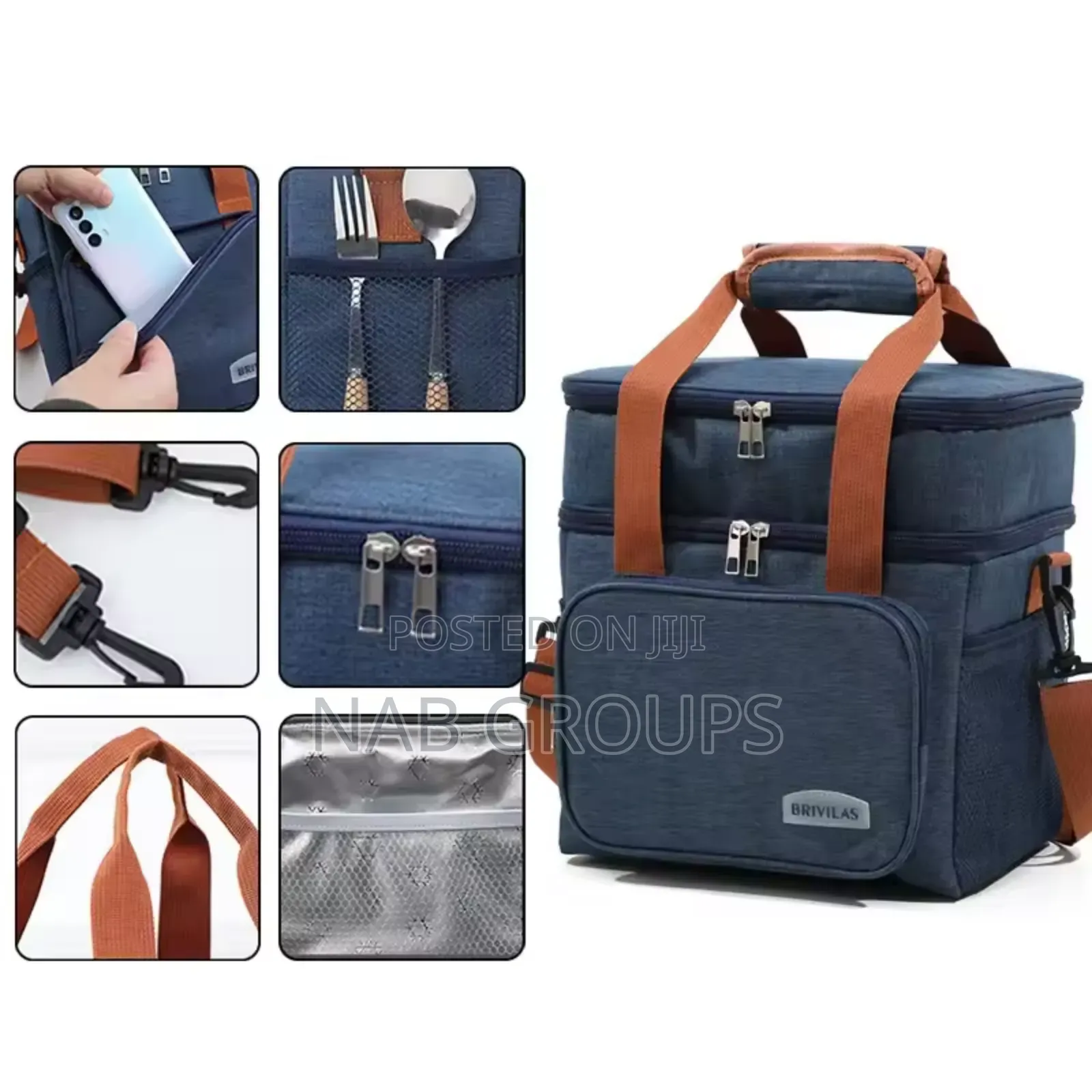 Dual Compartment Tote Bag