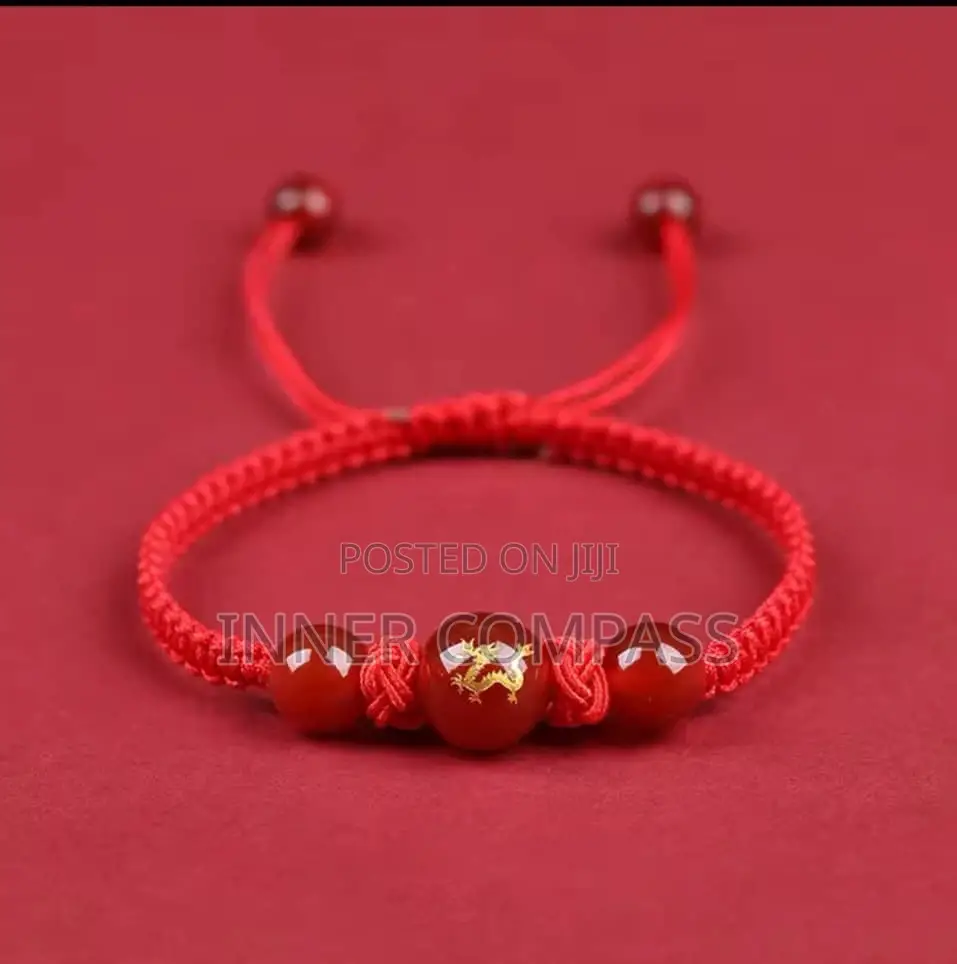 Chinese Dragon Red Rope Hand Woven String Lucky Bracelet