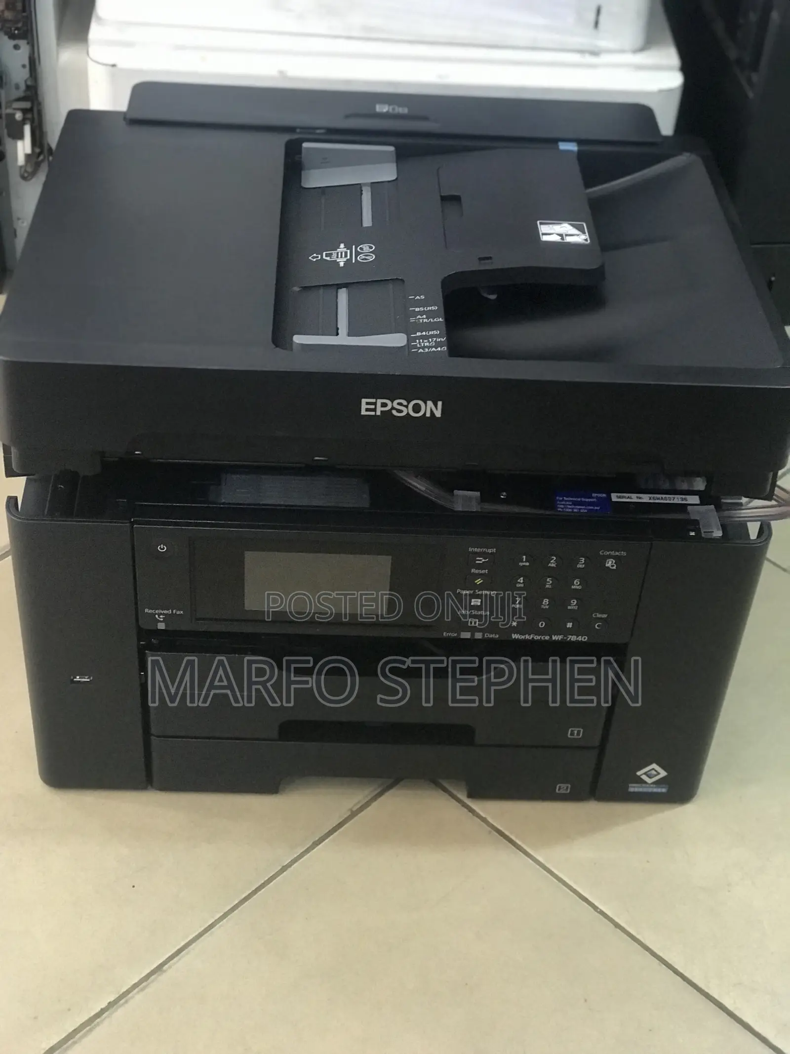 Epson Workforce Wf 7830 External Tank