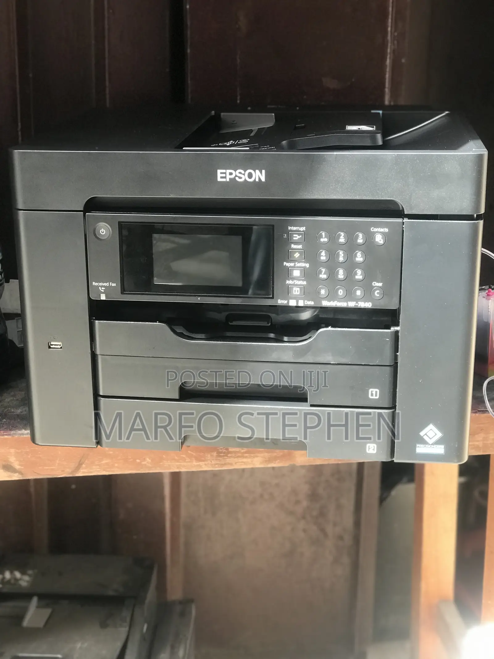 Epson Workforce Wf 7830 External Tank