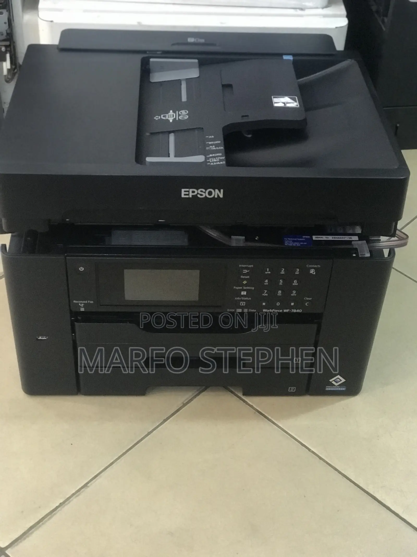 Epson Workforce Wf 7830 External Tank