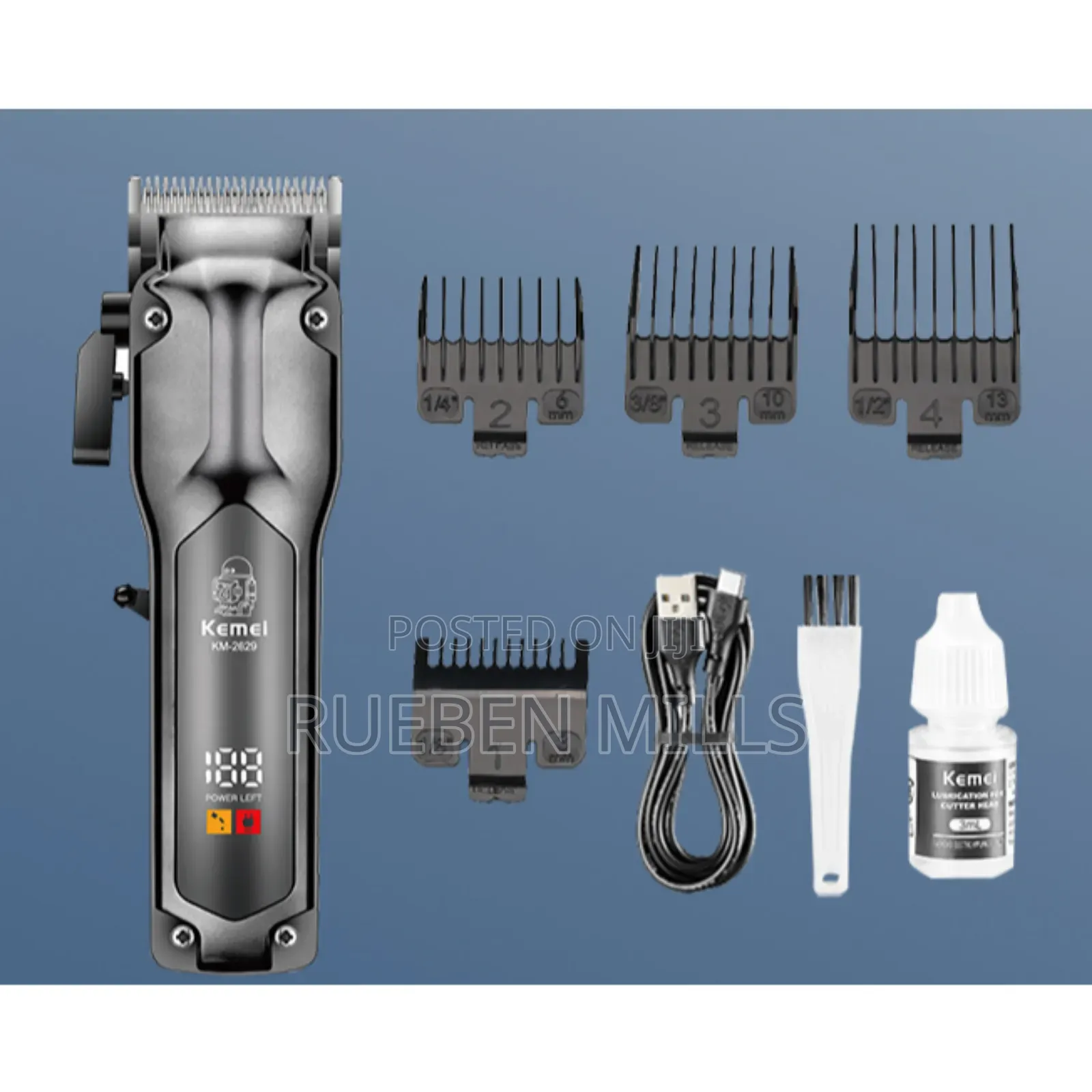 Low Noise Kemei KM-2629 Cordless Salon Barbering Machine