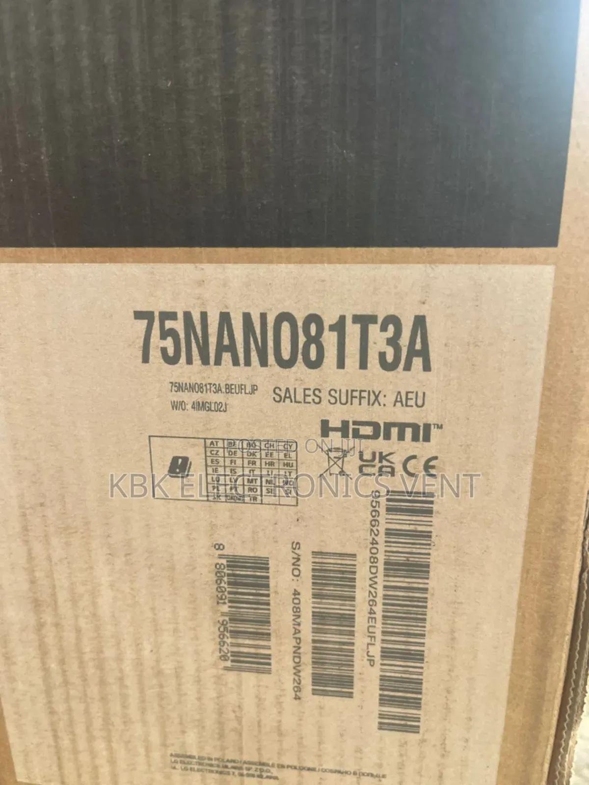 Lg 75" (Nano80) Cell Smart - 2024
