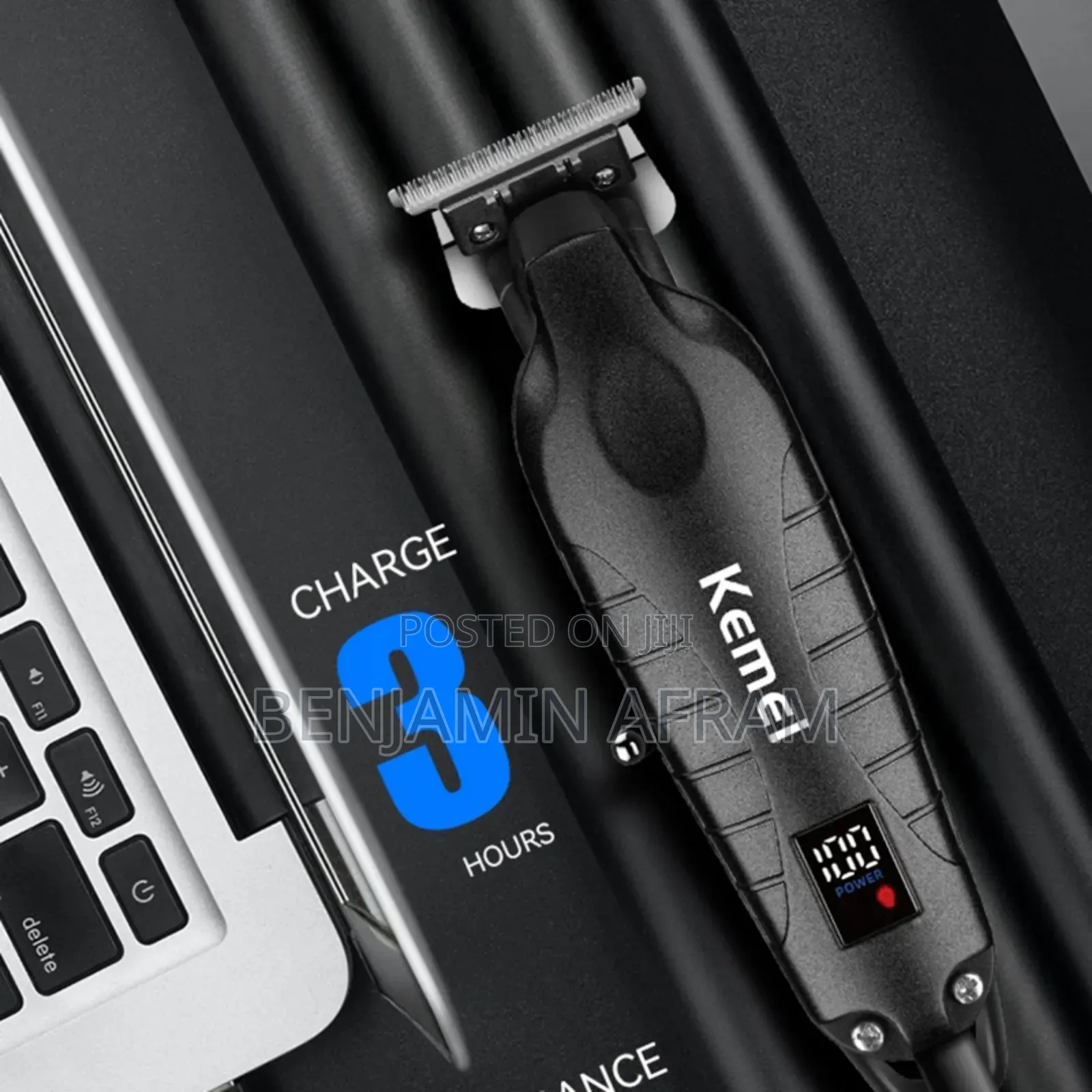 Rechargeable Cordless Metallic USB Hair Clipper