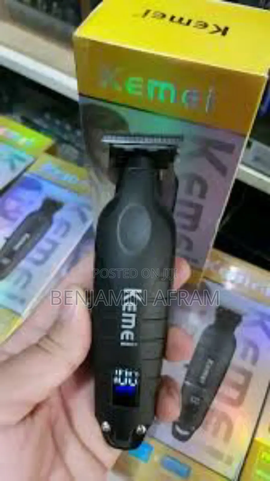Rechargeable Cordless Metallic USB Hair Clipper