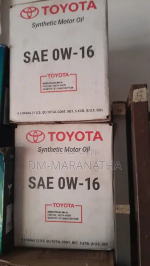 0w-16 Toyota Genuine Engine Oil Full Box 6 Quarts