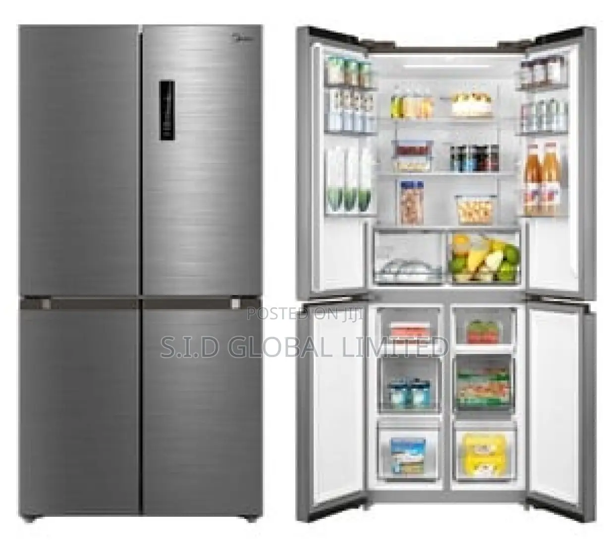 Smart Cooling MIDEA-474-LTR- 4-Doors-French-Door