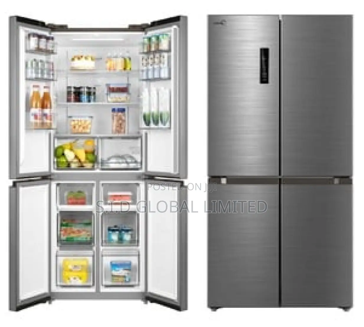 Live Fresher With MIDEA-474-LTR- 4-Doors-French-Door