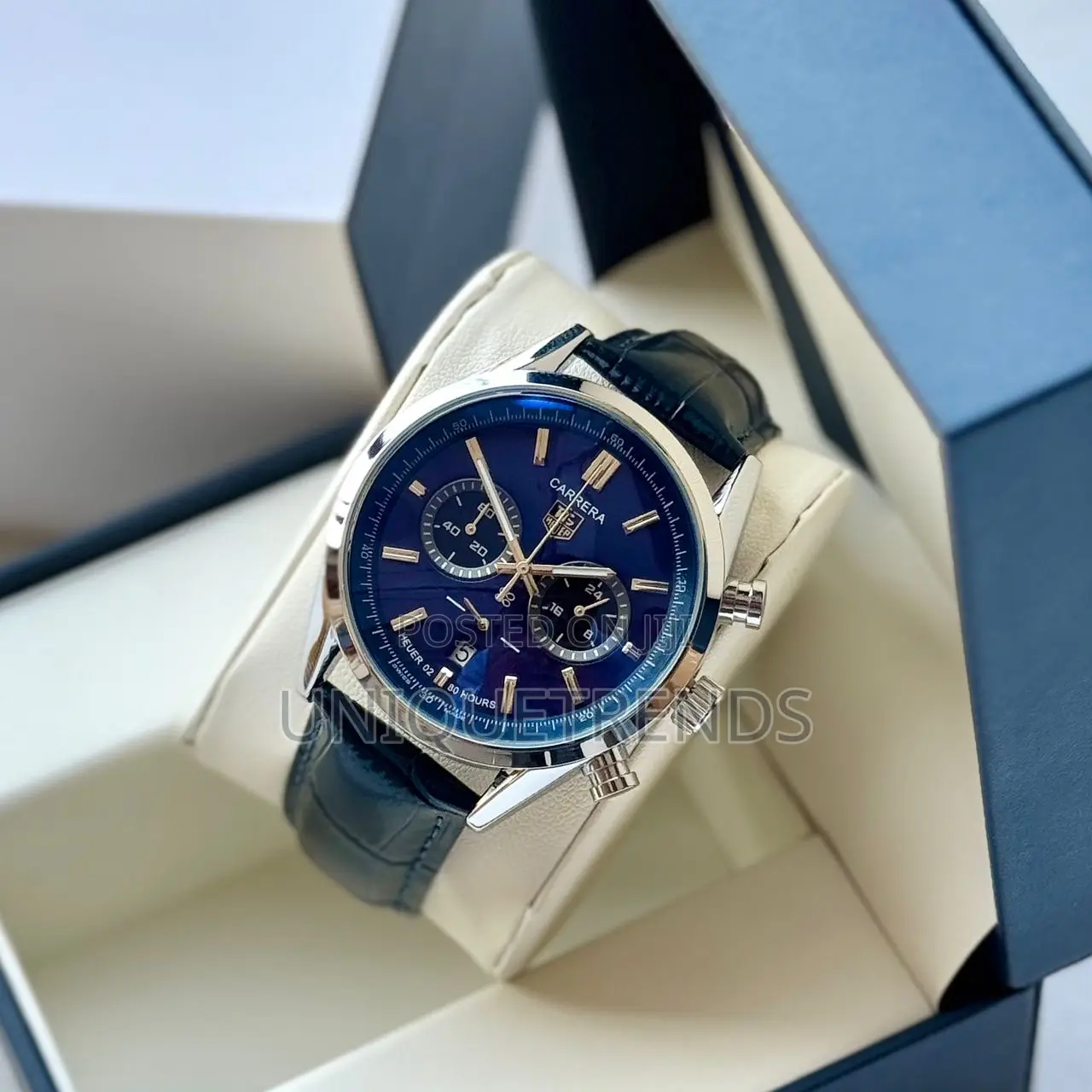 Executive Leather Wrist Watches