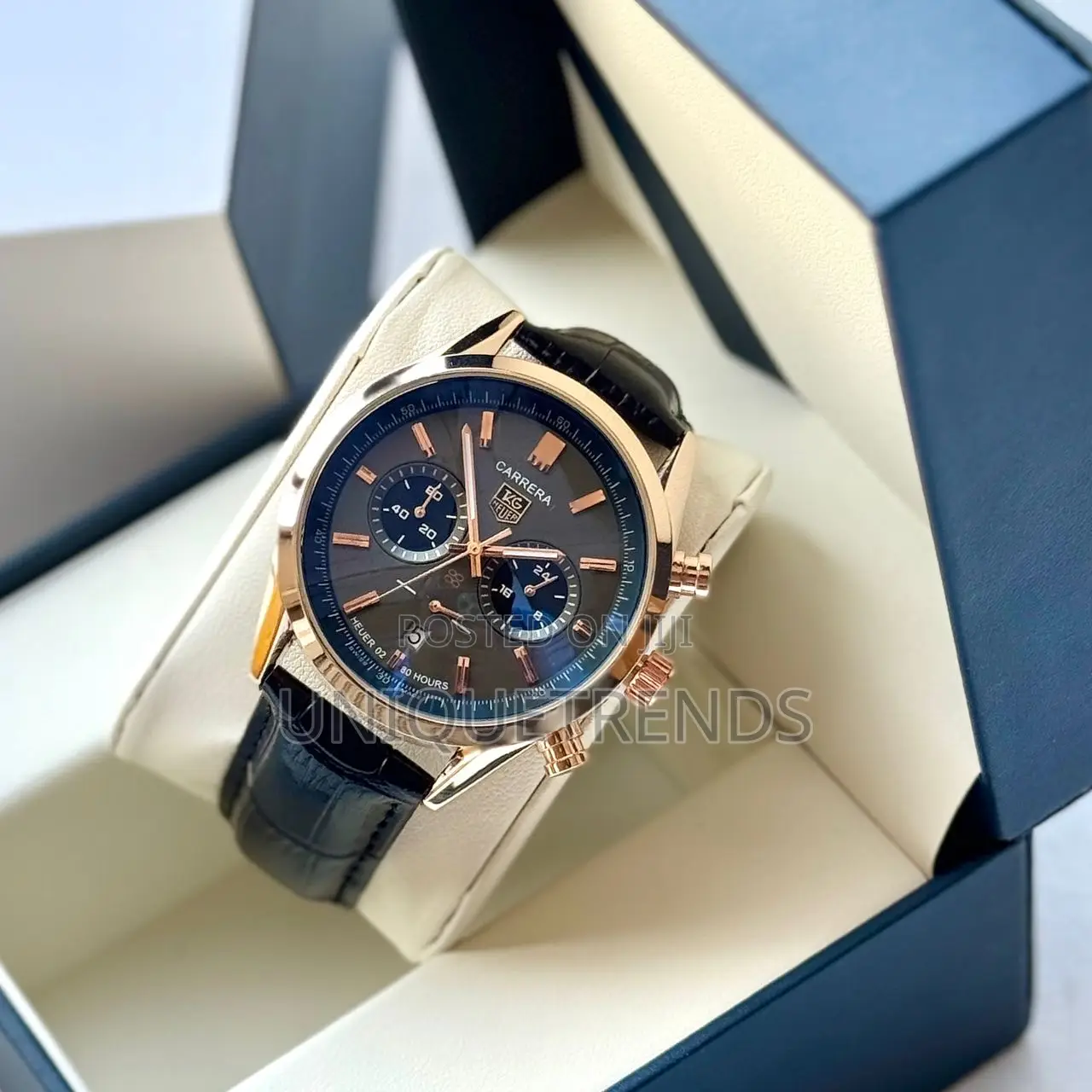 Executive Leather Wrist Watches