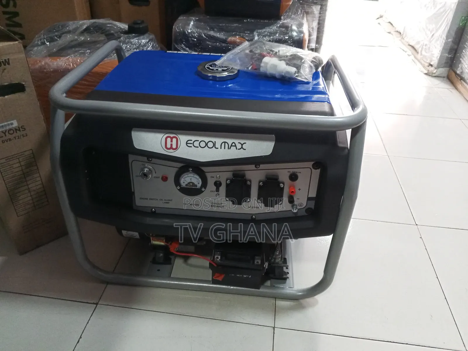 Ecoolmax Geneset 7kva 8000W Silent Petrol Keystart Generator