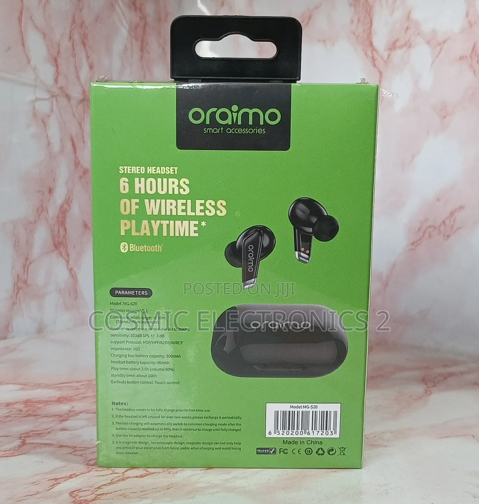 Oraimo Earbuds MG-S20