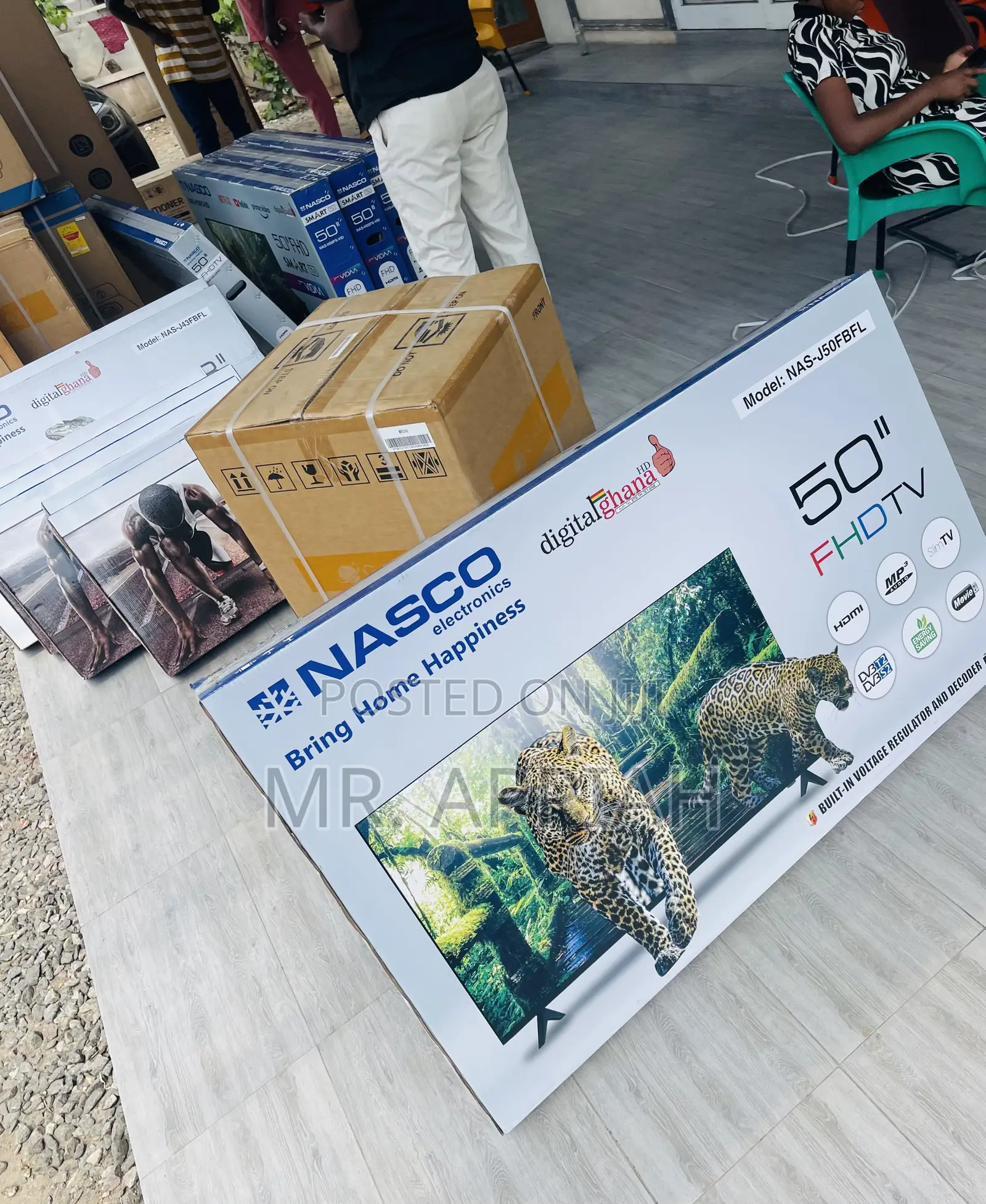New Nasco 50 Inch Full HD Digital Satellite Television.