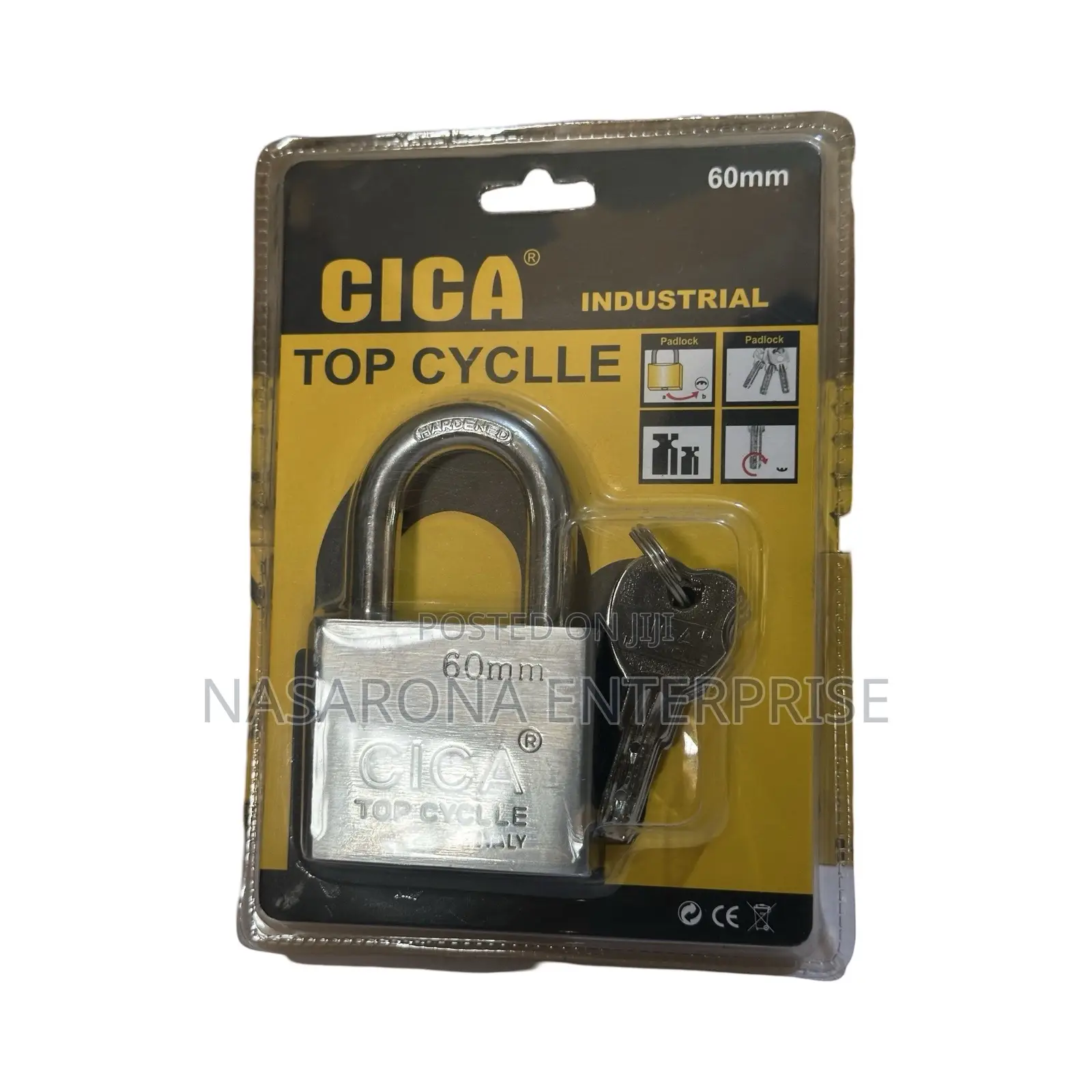 Cica Topcycle Security Padlock-Short 60mm (6 Pieces)