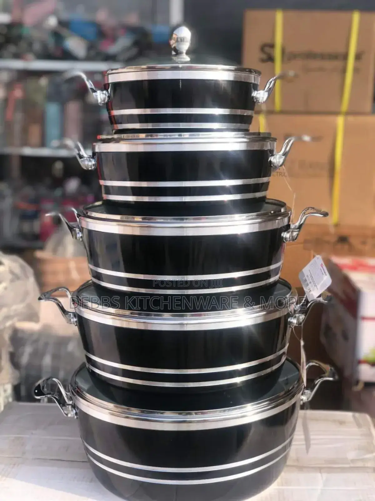 Beautiful and Quality Aluminum Cook Ware Set. 5psc
