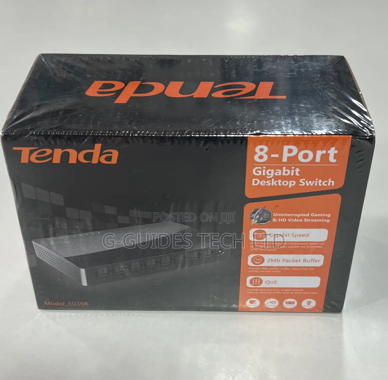 Tenda 8port Gigabit Desktop Switch, 8-Port GIGABIT SWITCH