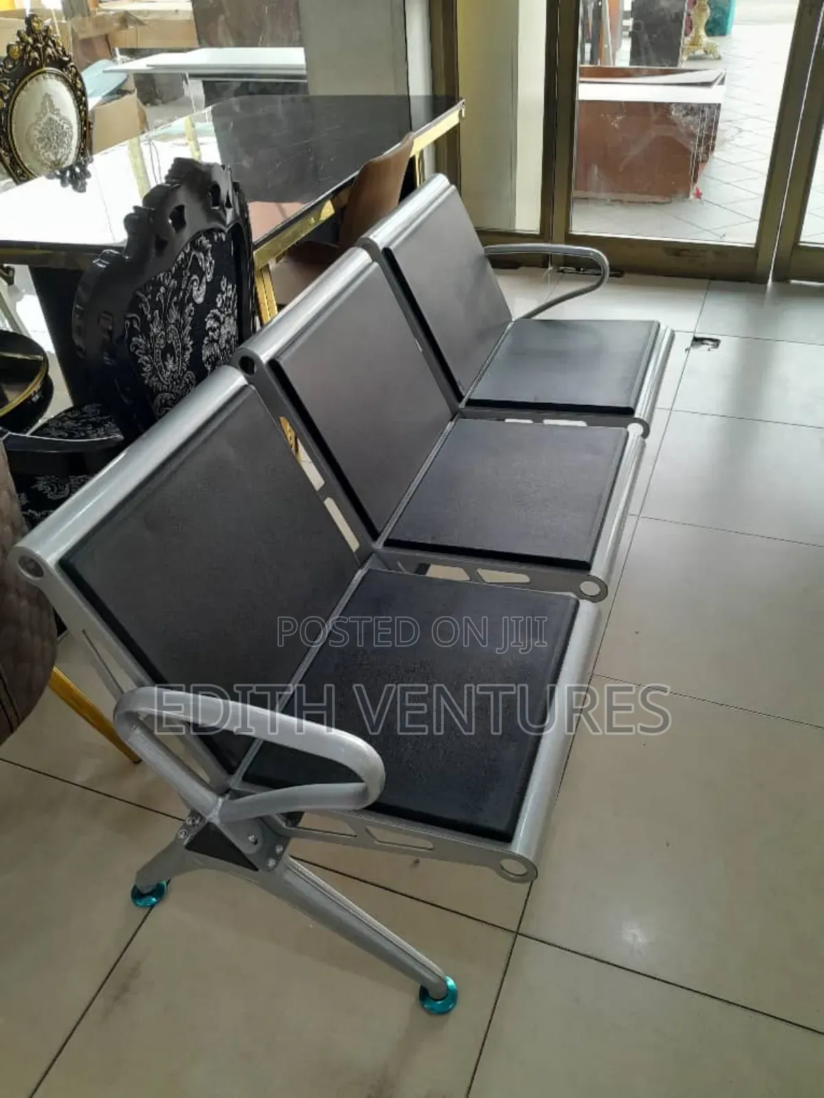 Non-Padded Heavy Duty Waiting Chair