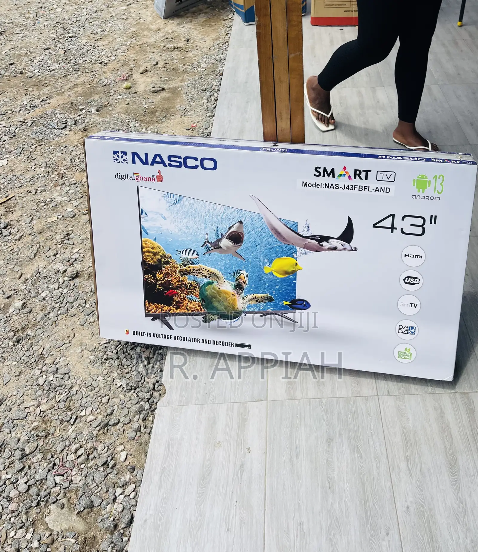 Efficient Nasco 43 Inch Full Hd Digital Satellite Tv.
