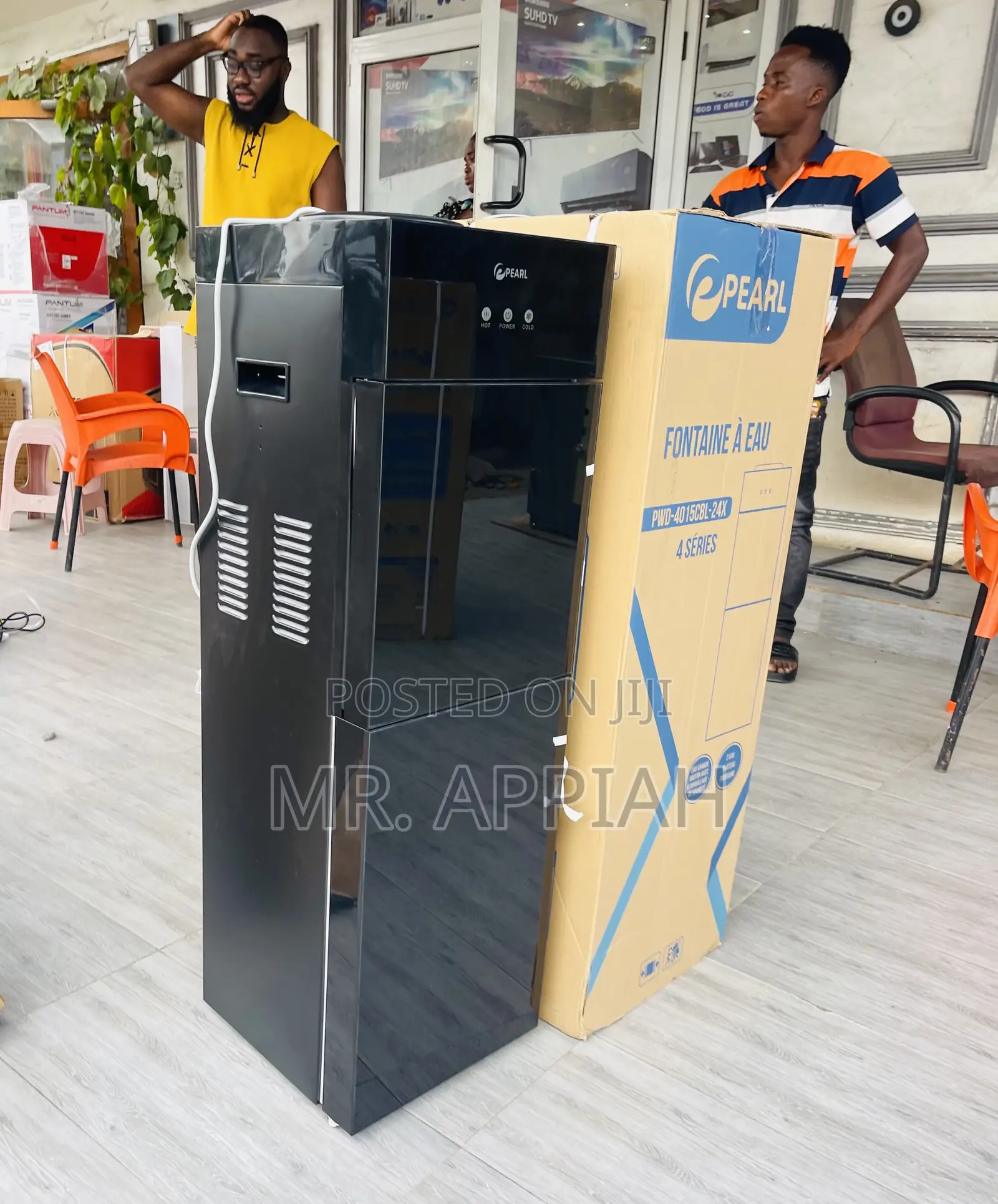 Elegant Pearl 4015 3 Tray Electric Water Dispenser + Fridge.