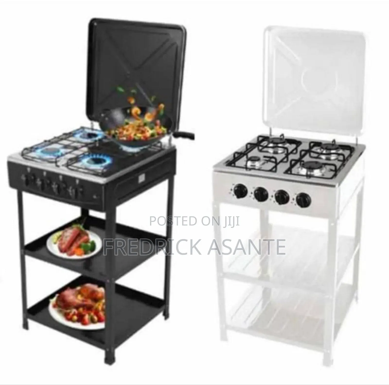 4 Burner Gas Stove With Stand