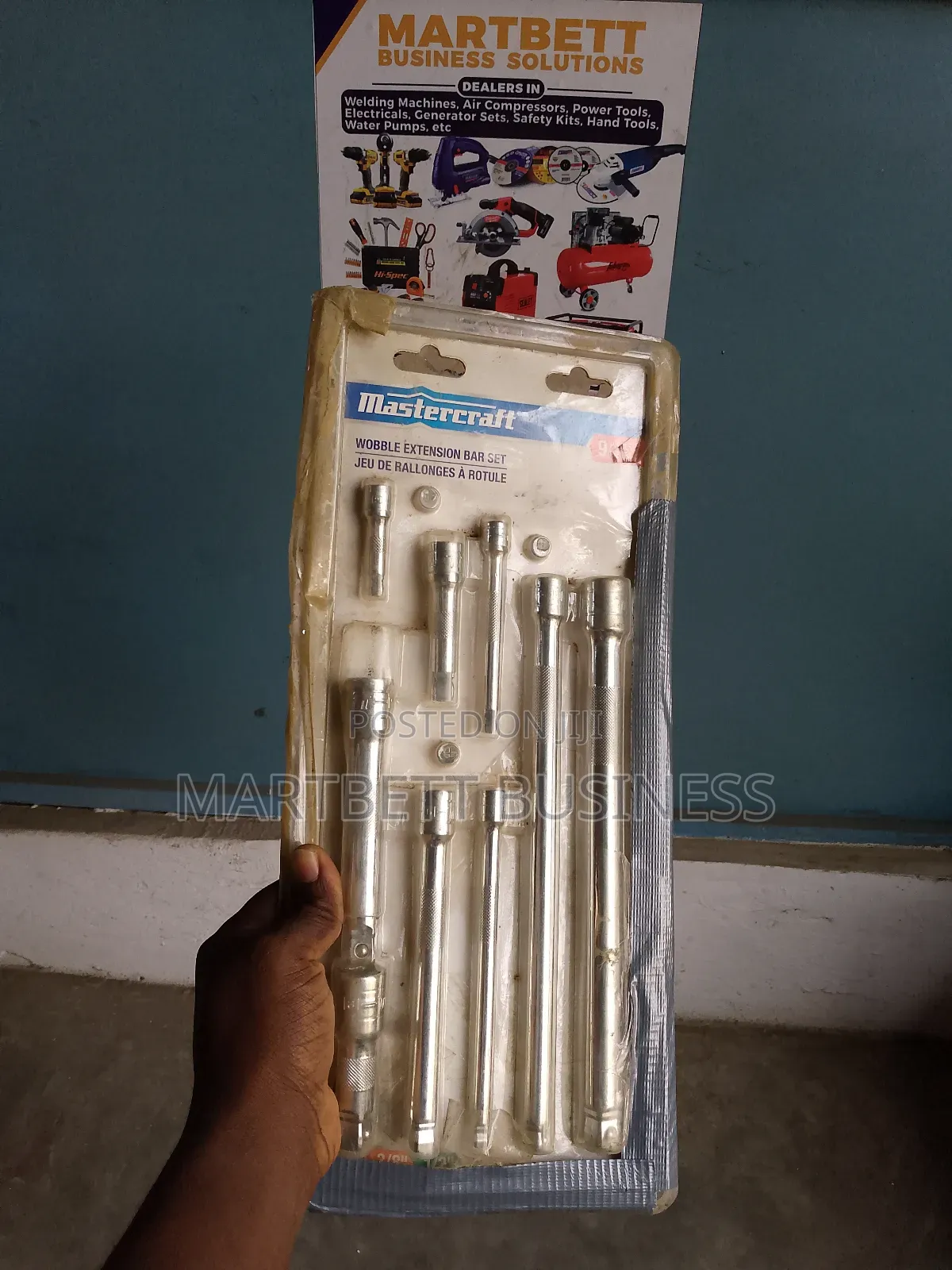 9pcs Extension Bar Set Master Craft Brand