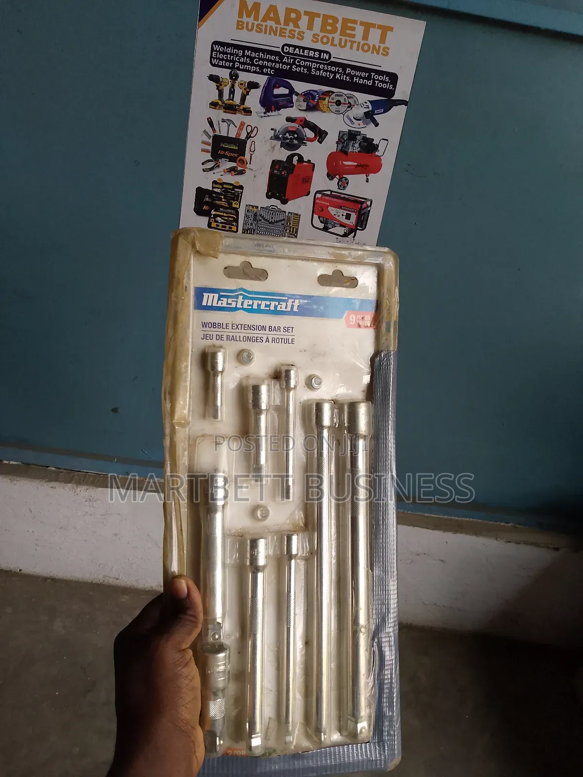 9pcs Extension Bar Set Master Craft Brand