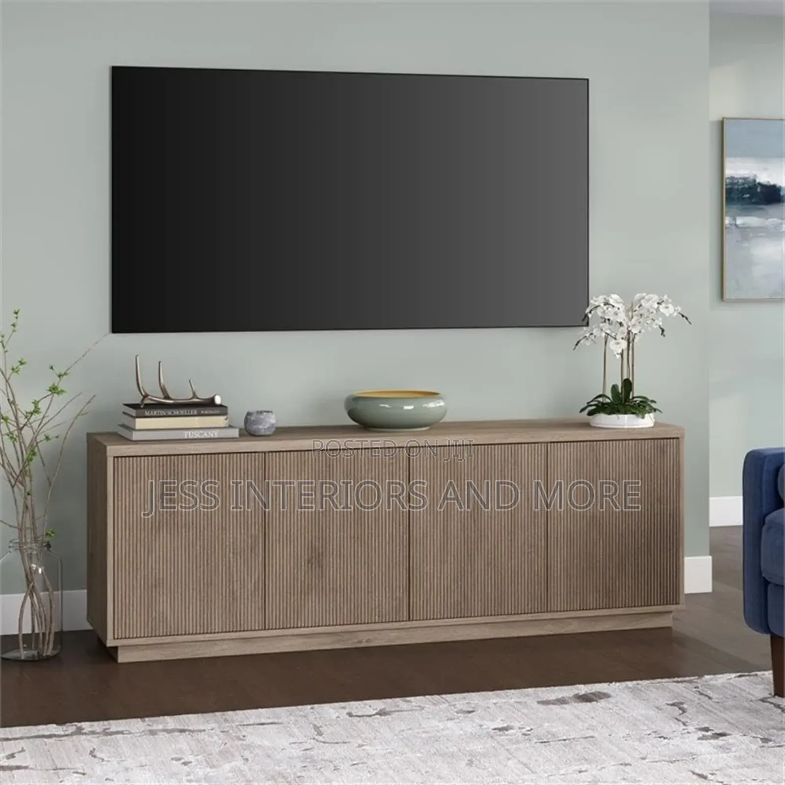 TV Stand (Antique Grey Oak)