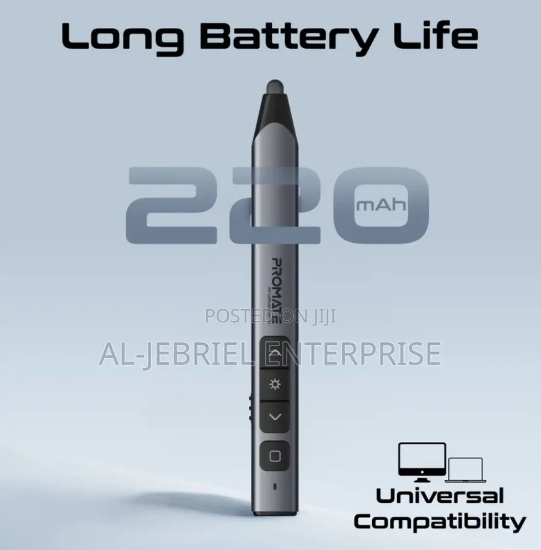 Universal Wireless Promate 220mah Presenter +Stylus Pen -10m