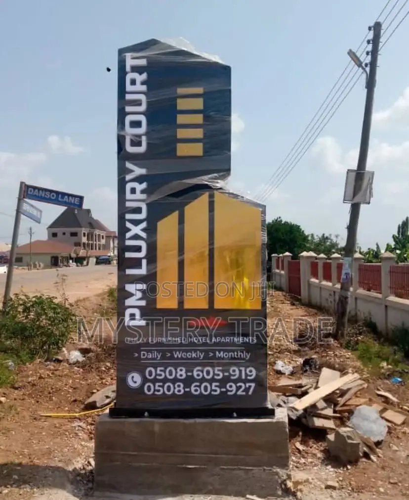 3D Front and Back Signage With Light
